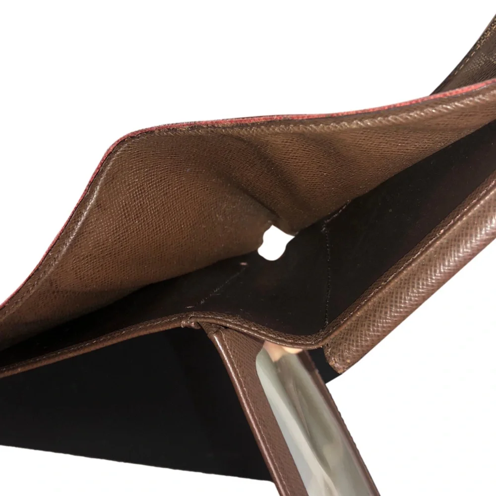 LOUIS VUITTON Damier Ebene Portefeiulle Florin Bifold Brown Checkered Wallet